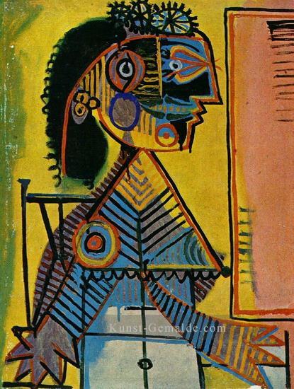 Porträt Frau au col vert Marie Therese Walter 1938 kubist Pablo Picasso Ölgemälde